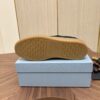 sy_no_AF6D779CC561F265D45045A56E17671E_7 Prada Navy Suede Leather-Spliced Gum-Sole Low-Top Sneaker