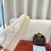 sy_no_B070B9A49641834C79A6C9DE2055A510_4 Prada Off-White Suede Gold Triangle Platform Sneaker