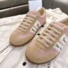 sy_no_B0A083FAF9A9FC9BC4B9DD14F14327FD_5 Dior Pink-Beige Suede Patchwork Low Sneaker
