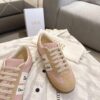 sy_no_B0A083FAF9A9FC9BC4B9DD14F14327FD_8 Dior Pink-Beige Suede Patchwork Low Sneaker