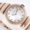 sy_no_B0F7181FBB00D7F838B8B2E3F2CF5A08_1 BVLGARI LVCEA watch with quartz movement and stainless steel strap