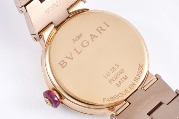 sy_no_B0F7181FBB00D7F838B8B2E3F2CF5A08_6 BVLGARI LVCEA watch with quartz movement and stainless steel strap