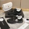 sy_no_B137CB468BC3406F328BC1548157E6F0_0 Chanel Black and White Mesh Chunky Sneaker with White CC Logo