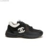 sy_no_B137CB468BC3406F328BC1548157E6F0_1 Chanel Black and White Mesh Chunky Sneaker with White CC Logo
