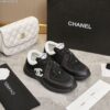 sy_no_B137CB468BC3406F328BC1548157E6F0_2 Chanel Black and White Mesh Chunky Sneaker with White CC Logo