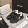 sy_no_B137CB468BC3406F328BC1548157E6F0_3 Chanel Black and White Mesh Chunky Sneaker with White CC Logo
