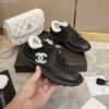 sy_no_B137CB468BC3406F328BC1548157E6F0_5 Chanel Black and White Mesh Chunky Sneaker with White CC Logo
