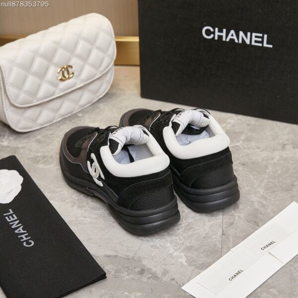 sy_no_B137CB468BC3406F328BC1548157E6F0_8 Chanel Black and White Mesh Chunky Sneaker with White CC Logo