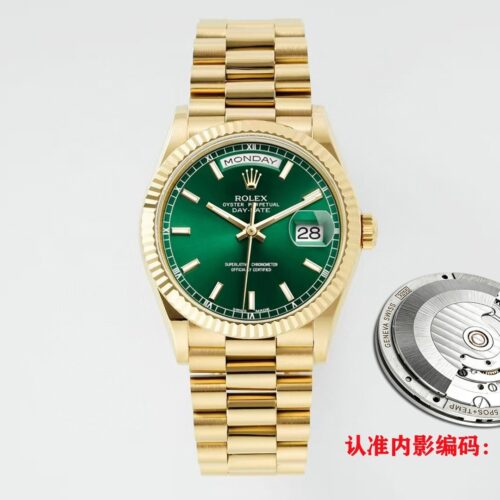 ROLEX Rolex Dog Tooth Ring Weekly Calendar Automatic Mechanical Movement 100m Waterproof Men's Watch Swiss Watch 36mm