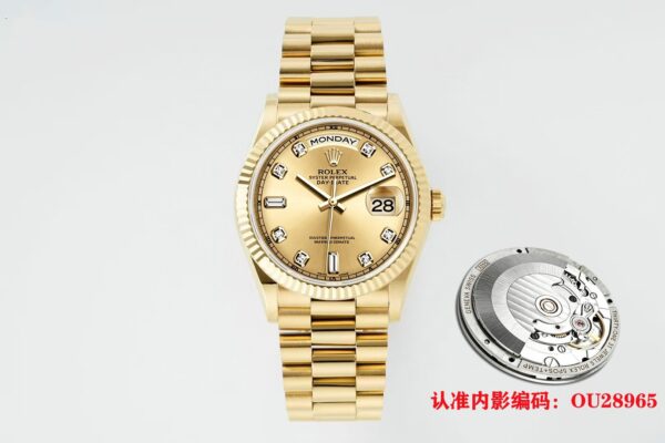 sy_no_B18D32D985B23F58BC3D16EA011625F0_4 ROLEX Rolex Dog Tooth Ring Weekly Calendar Automatic Mechanical Movement 100m Waterproof Men's Watch Swiss Watch 36mm