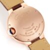 sy_no_B246BF64669A5EBD83148E970EC222AB_6 Cartier Blue Balloon Series Manual Mechanical Movement Silver Dial 18K Rose Gold Case Genuine Leather Crocodile Strap