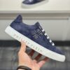 sy_no_B24A8FA64D1BBA0DB9BD661EA8B4D098_3 Philipp Plein Navy Blue Vintage Leather Metal-Logo Low-Top Sneaker
