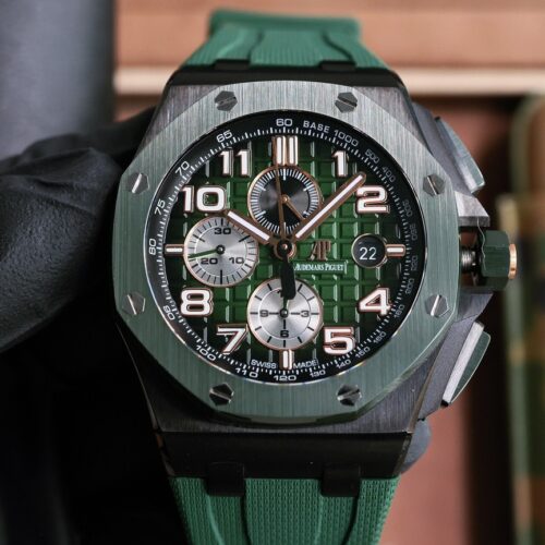 AUDEMARS PIGUET Audemars Piguet Royal Oak Offshore Series Automatic Mechanical Movement Men's Watch Green Dial Titanium Case