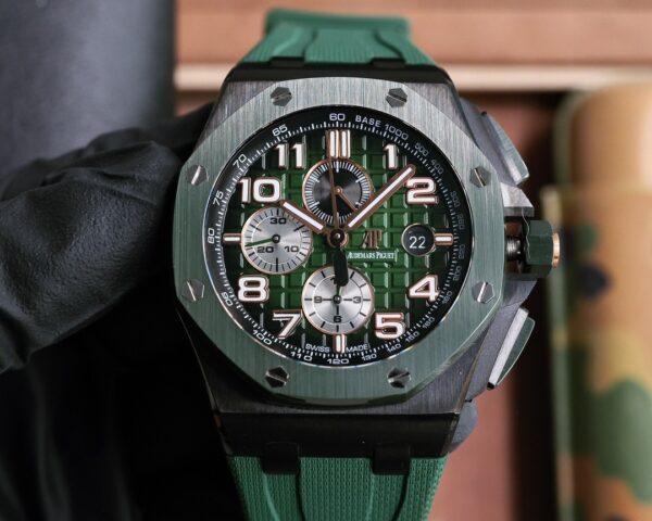 sy_no_B5A5C9CB9F086A22C014BA6E00792F13_0 AUDEMARS PIGUET Audemars Piguet Royal Oak Offshore Series Automatic Mechanical Movement Men's Watch Green Dial Titanium Case
