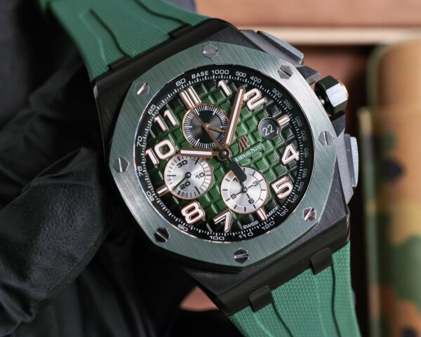 sy_no_B5A5C9CB9F086A22C014BA6E00792F13_1 AUDEMARS PIGUET Audemars Piguet Royal Oak Offshore Series Automatic Mechanical Movement Men's Watch Green Dial Titanium Case