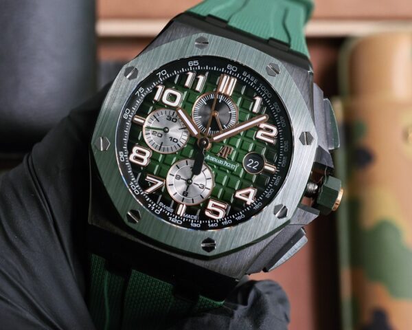 sy_no_B5A5C9CB9F086A22C014BA6E00792F13_2 AUDEMARS PIGUET Audemars Piguet Royal Oak Offshore Series Automatic Mechanical Movement Men's Watch Green Dial Titanium Case