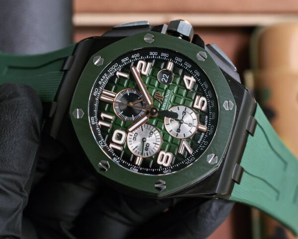 sy_no_B5A5C9CB9F086A22C014BA6E00792F13_3 AUDEMARS PIGUET Audemars Piguet Royal Oak Offshore Series Automatic Mechanical Movement Men's Watch Green Dial Titanium Case