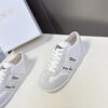 Dior White-Grey Suede Patchwork Low Sneaker