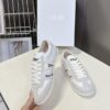 Dior White-Grey Suede Patchwork Low Sneaker