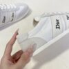 Dior White-Grey Suede Patchwork Low Sneaker