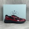 sy_no_B60F09D997ABE57CCDD049B29443F4A2_0 Prada America's Cup Burgundy Patent Mesh Sneaker