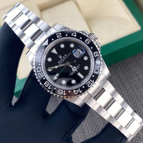 sy_no_B699315707EC78FD56B3AB5F367FAC9A_2 ROLEX Rolex Greenwich II automatic mechanical movement date display black dial