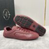 sy_no_B7B9F0D7CA16817245D4B4CCDB59A001_8 Prada Burgundy Leather Gold Logo Trainer