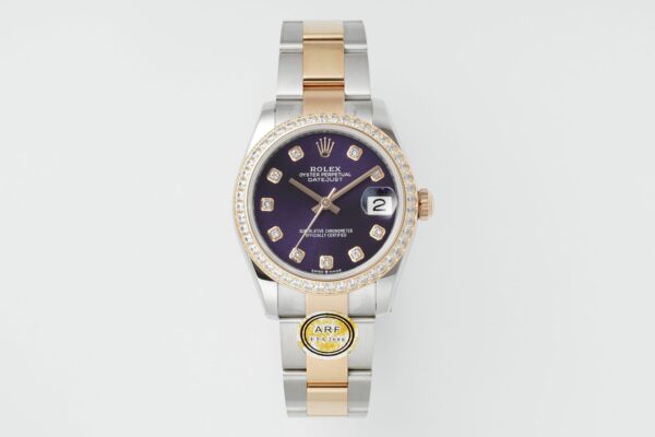 ROLEX Rolex Diamond Ring Women's Diary Series Automatic Mechanical Movement 100m Waterproof Women's Watch Swiss Watch 28mm