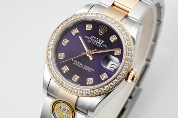 ROLEX Rolex Diamond Ring Women's Diary Series Automatic Mechanical Movement 100m Waterproof Women's Watch Swiss Watch 28mm