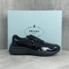 Prada America's Cup Black Patent Mesh Sneaker