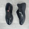 Prada America's Cup Black Patent Mesh Sneaker