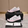 Chanel Mesh & Leather Block-Heel Platform Trainer Pink-Grey-BlockHeel