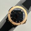 sy_no_B8F92532DE478EF7C73C053E08E291D1_1 HUBLOT automatic mechanical movement 50 meters waterproof, luxurious men's watch Swiss watch 45mm black dial ceramic case rubber strap