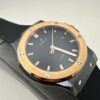 sy_no_B8F92532DE478EF7C73C053E08E291D1_5 HUBLOT automatic mechanical movement 50 meters waterproof, luxurious men's watch Swiss watch 45mm black dial ceramic case rubber strap