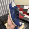 sy_no_B9D8143C6A41B605F95C38CBB1CF3F75_3 Saint Laurent Navy Canvas Dark Blue Leather Low-Top Sneaker