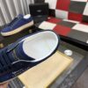sy_no_B9D8143C6A41B605F95C38CBB1CF3F75_7 Saint Laurent Navy Canvas Dark Blue Leather Low-Top Sneaker