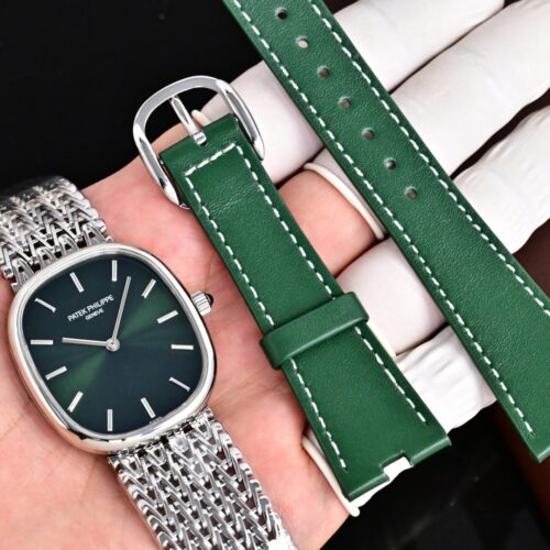 sy_no_BADA9B1453CBD13AA0D09C2CD4969992_0 Patek Philippe GOLD ELLIPS series automatic mechanical movement calf leather strap