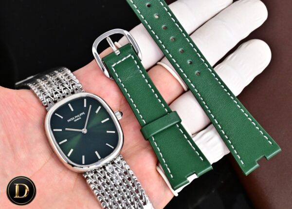 Patek Philippe GOLD ELLIPS series automatic mechanical movement calf leather strap