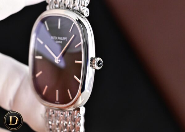 Patek Philippe GOLD ELLIPS series automatic mechanical movement calf leather strap