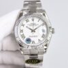 Rolex Dog Tooth Ring Diary Series Automatic Mechanical Movement Date Display, Roman Scale, Big Three Pin Men's Watch, Swiss Watch 41mm Blue Dial