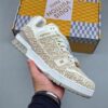 sy_no_BB7BFE7339B3F096F06A50567F676408_0 Louis Vuitton Men's Trainer Sneakers, Beige Jacquard Fabric, 2026 Early Autumn New Arrival