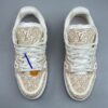 sy_no_BB7BFE7339B3F096F06A50567F676408_4 Louis Vuitton Men's Trainer Sneakers, Beige Jacquard Fabric, 2026 Early Autumn New Arrival