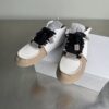 Dior Beige-White Suede Mesh Mid-Top Sneaker