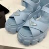 sy_no_BD510FB83BFDC48F53E036898192A523_5 Prada Dusty Blue Triangle Logo Gear Platform Sandal
