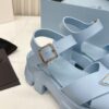 sy_no_BD510FB83BFDC48F53E036898192A523_6 Prada Dusty Blue Triangle Logo Gear Platform Sandal