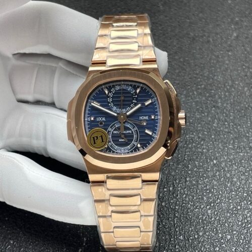 sy_no_BE712A6E7B7153F84261925ABAF1B7D1_0 Patek Philippe Nautius Rose Gold Mechanical Men's Watch 5990/1R
