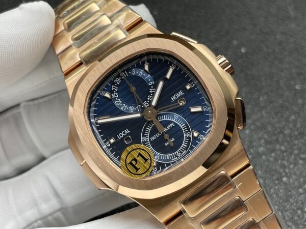 sy_no_BE712A6E7B7153F84261925ABAF1B7D1_1 Patek Philippe Nautius Rose Gold Mechanical Men's Watch 5990/1R