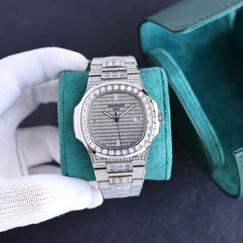 sy_no_BEEB1FFCDA2EFD38B223E67D82CAB044_0 Patek Philippe Sport Elegance NAUTILUS Series Automatic Mechanical Movement Silver Dial