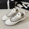 sy_no_BF7CC282A9A113B66A93CE065E6B9981_3 Chanel White Knit and Suede Slip-On Low-Top Sneaker with Speckled Laces and CC Logo