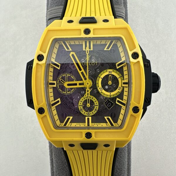sy_no_BFDAF6FD41EB4315064DF4D0FECEAB62_0 HUBLOT BIG BANG Soul Automatic Mechanical Movement Hollow Dial Ceramic Case Rubber Strap